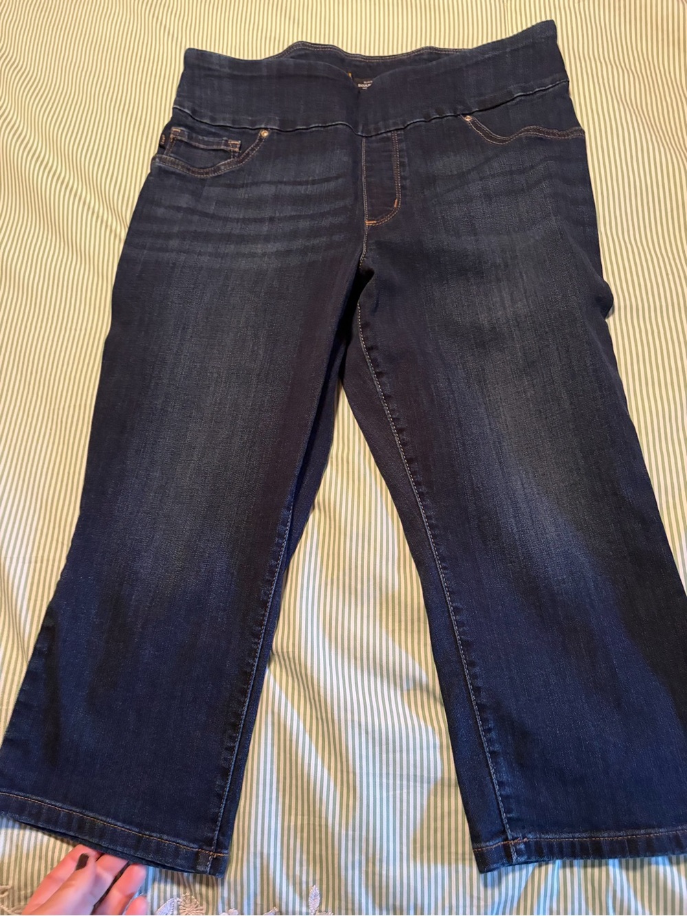 Lee Dark Indigo Women’s Stretch Denim Capris